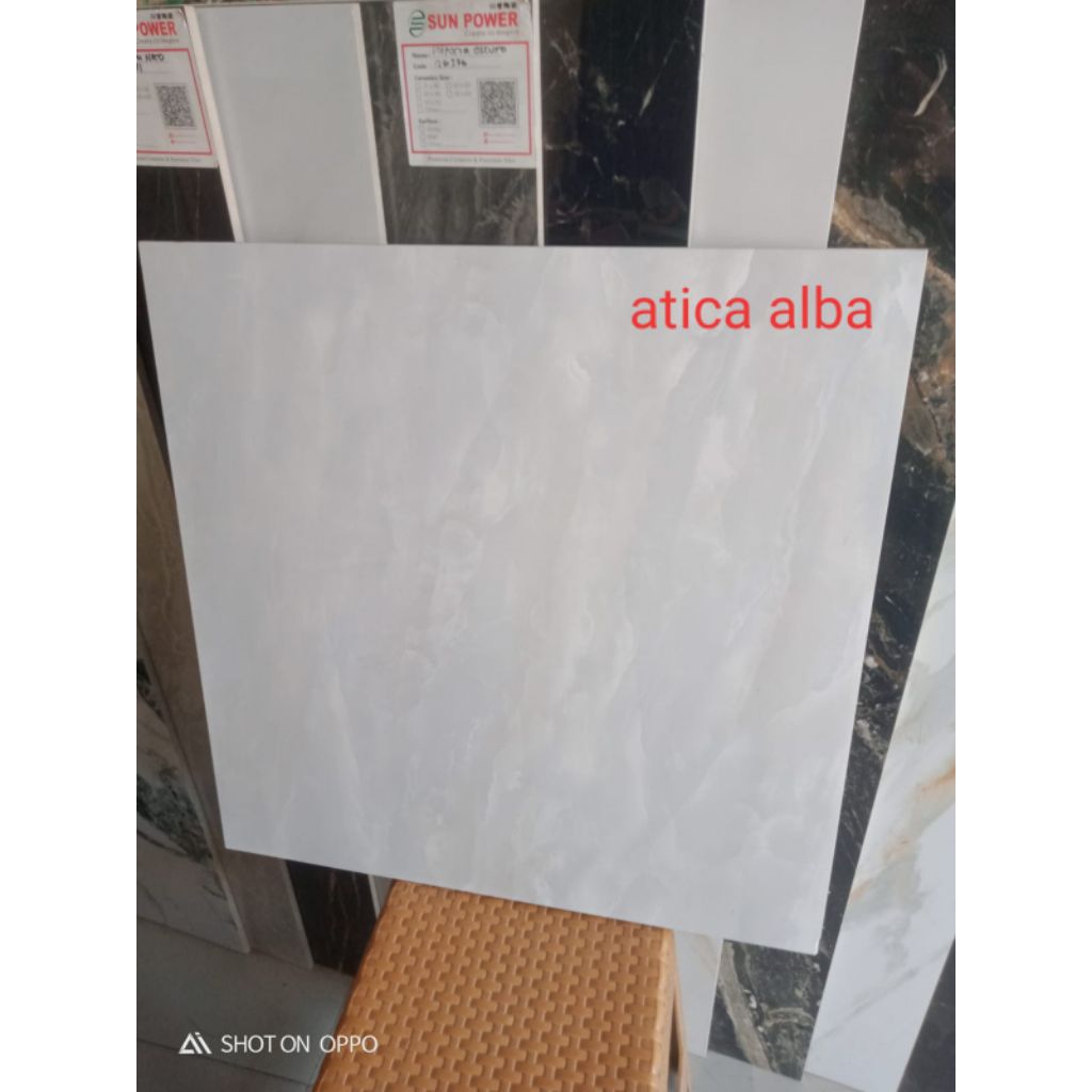 indogress Granite atica alba 60x60 glosy