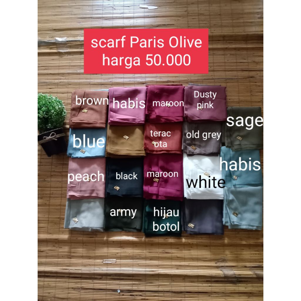 SCARF PARIS OLIVE UMAMA