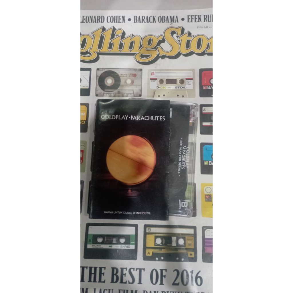 kaset pita coldplay album parachutes