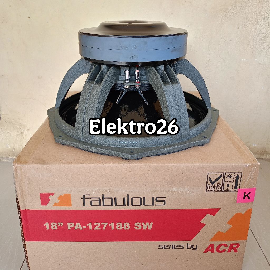 Speaker ACR Fabulous 18 inch PA 127188 SW DOUBLE MAGNET ( PACKING KAYU )