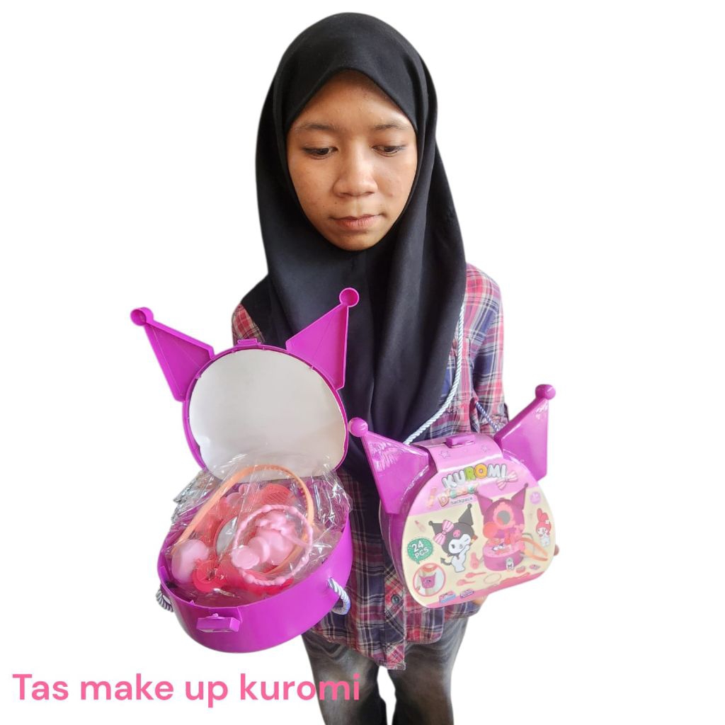 Mainan Anak tas Makeup karakter kuromi lucu | Mainan Make Up