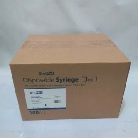 Spuit 3 cc Onemed Disposable Syringe 3 ml Onemed