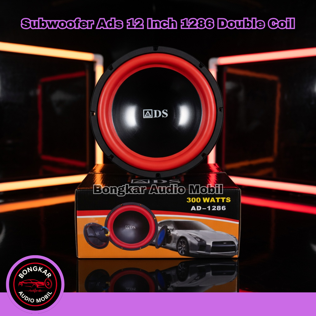 Subwoofer Ads 12 Inch AD-1286 Double Coil 300W