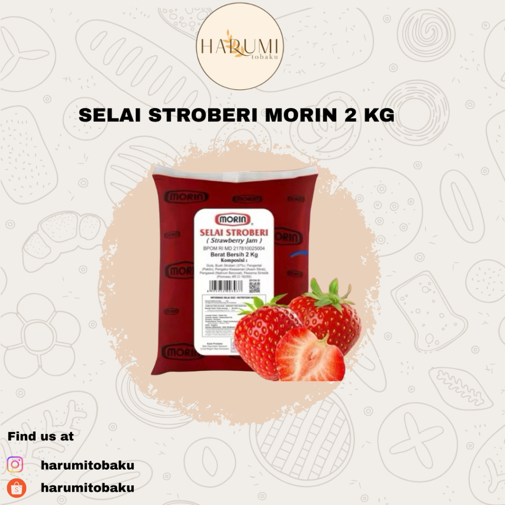 Selai Strawberry Morin / Morin Strawberry Jam - 2 Kg