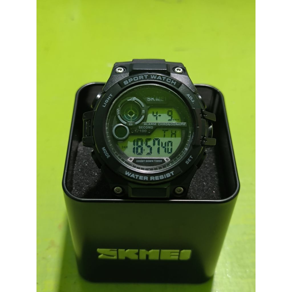 [PRELOVED] Jam Tangan Pria SKMEI 1759 Digital Anti Air WR 10 BAR MGOS