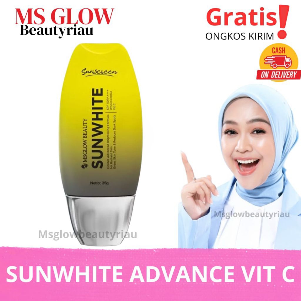 MS GLOW - SUNWHITE ADVANCE VIT C - SUNSCREEN MS GLOW SPF 50PA++++