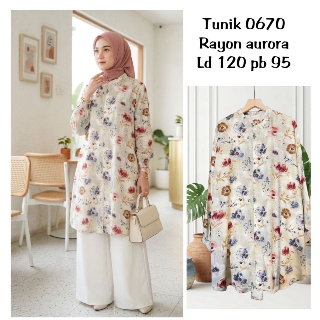 Bluose tunik  0670 ld 120pb 95/tunik/atasan