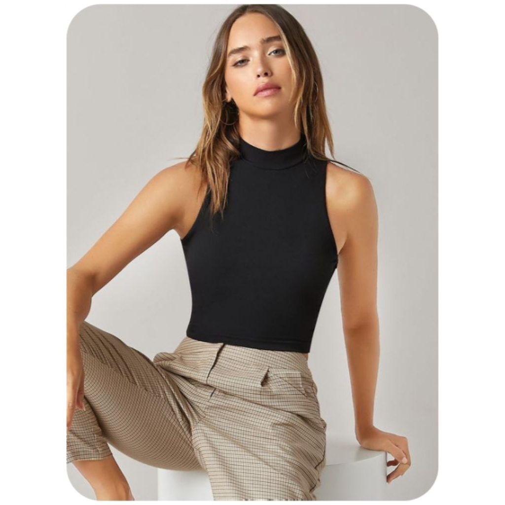 Manset Baju Kaos Tanpa Lengan Wanita||Inner Kutung