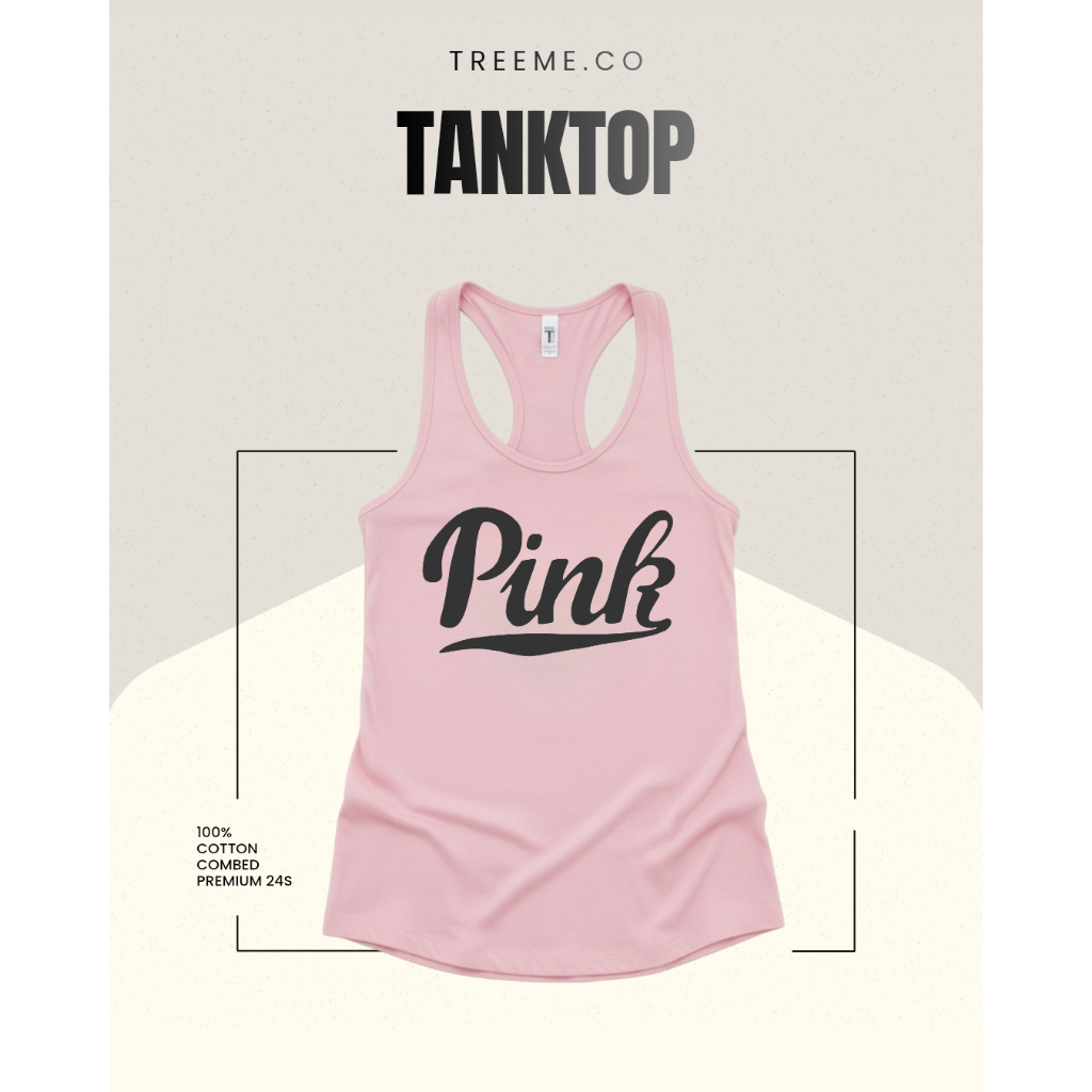 Treeme.co Baju atasan olahraga wanita tanktop sport Gym wear Zumba Running