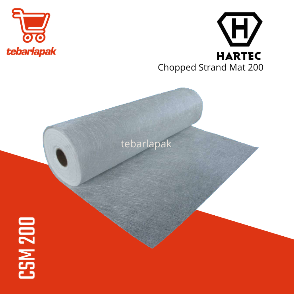 Chopped Strand Mat Serat Fiber CSM 200 1 Meter