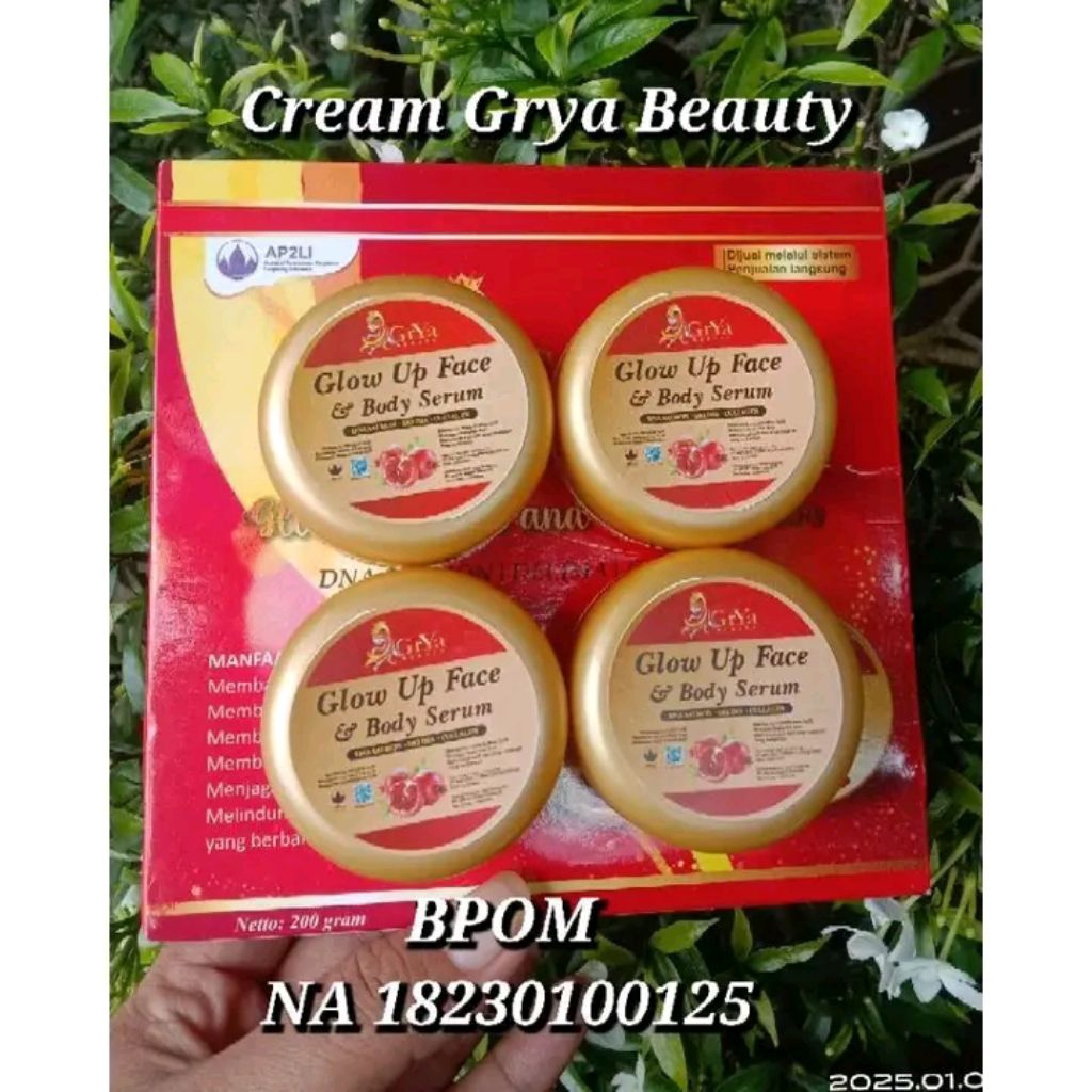 glow up 12,5gr GRYA GRIYA BEAUTY CREAM SERUM DNA SALMON