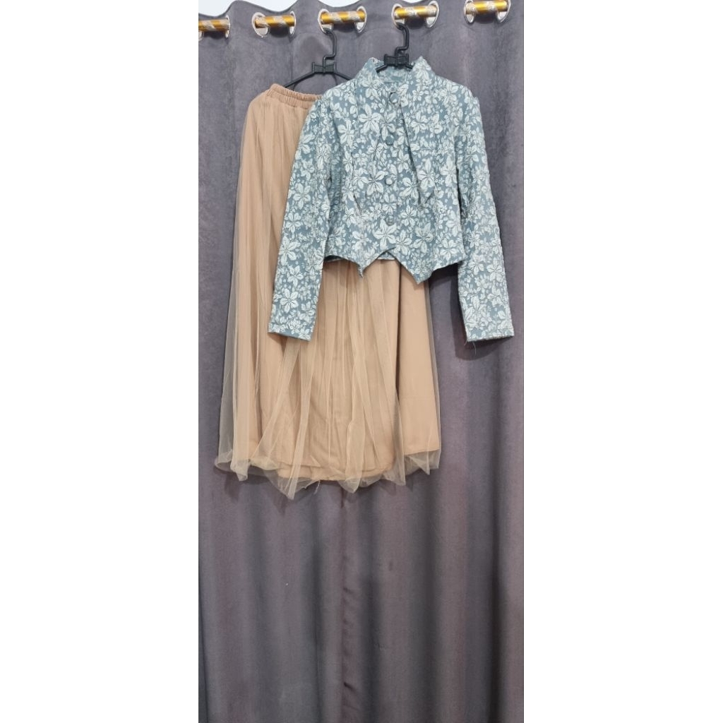 setelan rok sultan  / mewah / elegan // atasan sultan