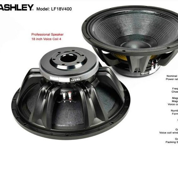 KOMPONEN ASHLEY LF18V400 18INCH SPEAKER COMPONENT ASHLEY LF18 V400 ORIGINAL 18INCH