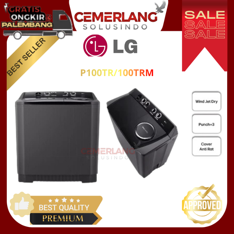 Mesin Cuci LG 2 Tabung P1000RT / P1000RTM Mesin Cuci 2 Tabung LG 10 KG Mesin Cuci LG