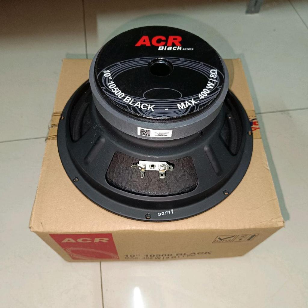 Speaker 10 inch ACR 10500 Black 400 watt Middle Original Speaker ACR 10″ ACR 10500 Black Middle 400w