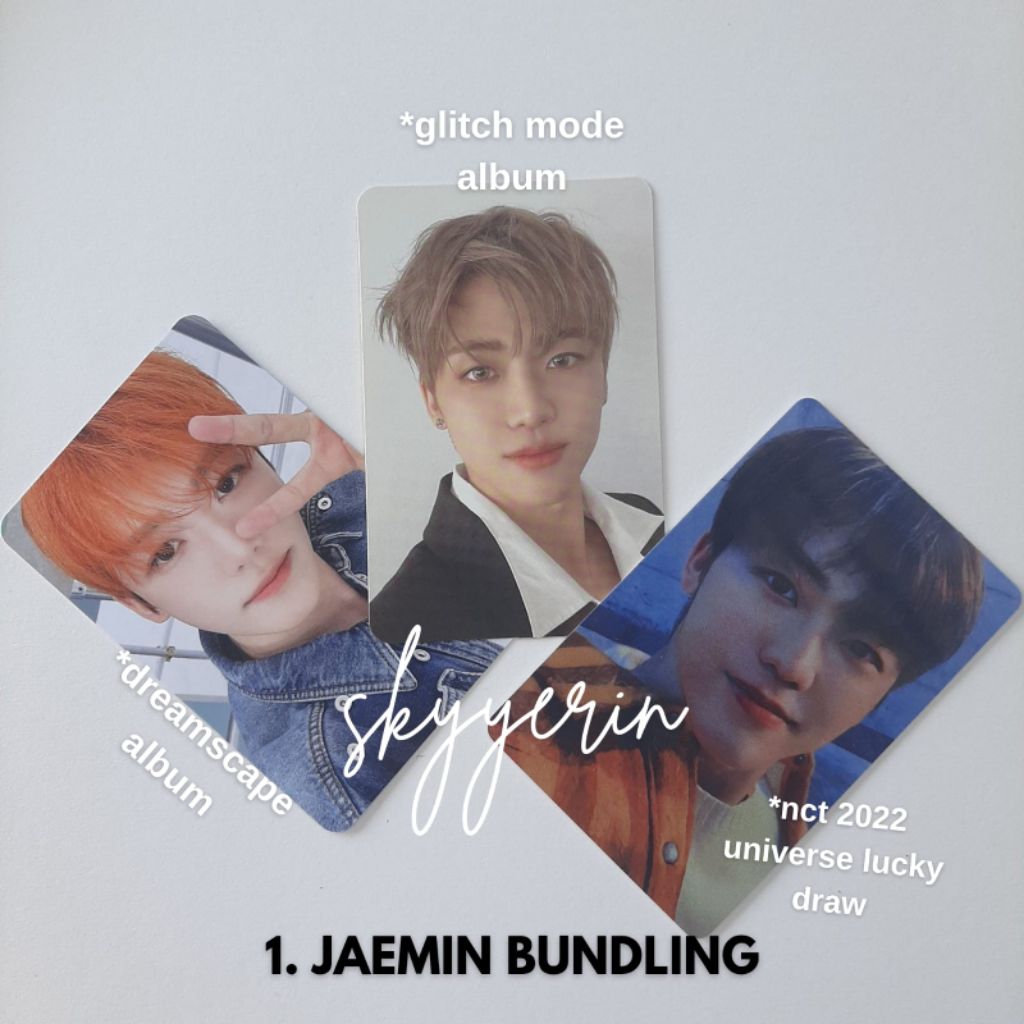 [READY] JAEMIN RENJUN JENO NCT DREAM NCT NCT U LUCKY DRAW DAN GLITCH MODE ERA PHOTOCARD OFFICIAL