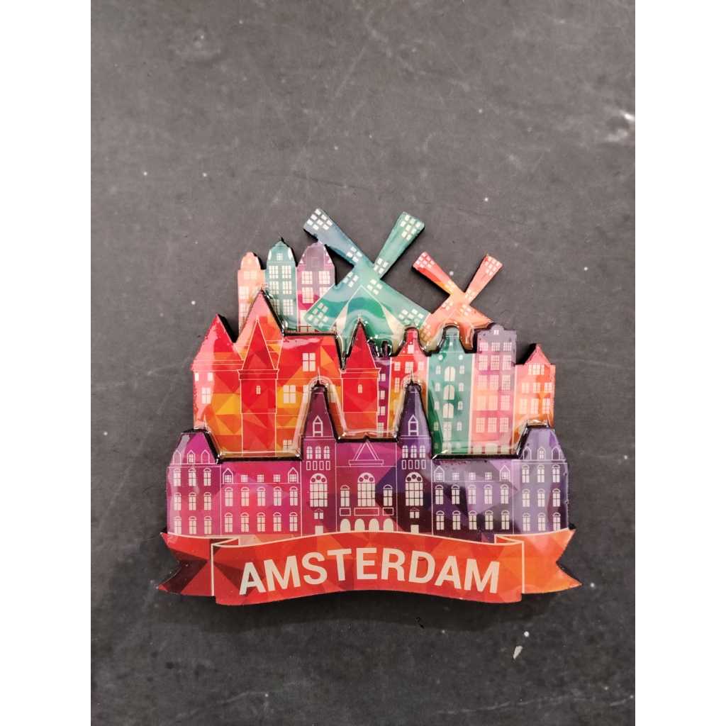 Tempelan Kulkas 3D Amsterdam