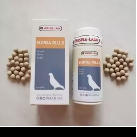 SUPRA PILLS PIL VITAMIN IMPORT BURUNG MERPATI HERBAL MENINGKATKAN KECEPATAN DAN TENAGA