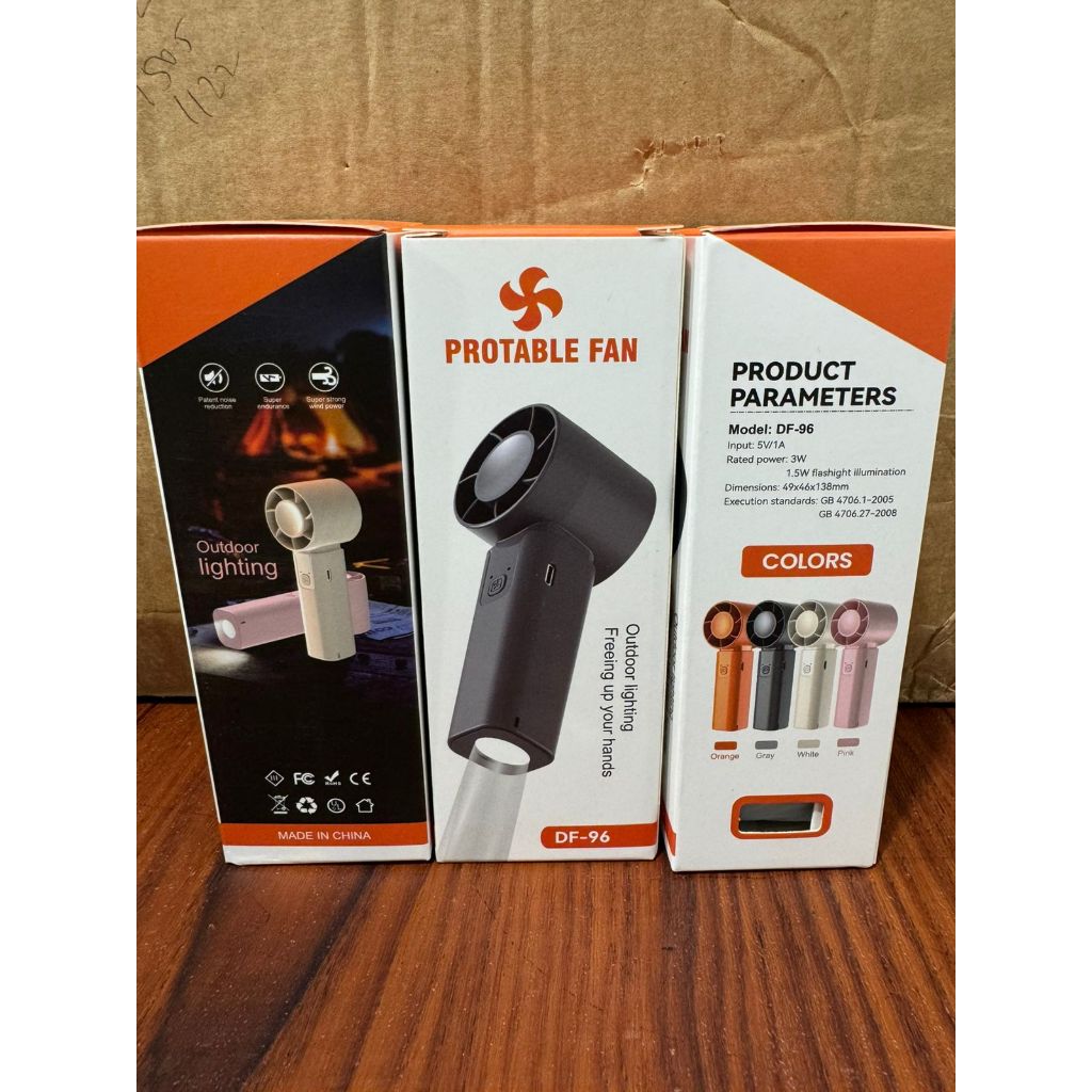 [SO-600] Portable Fan High Speed DF-96 + Senter Led