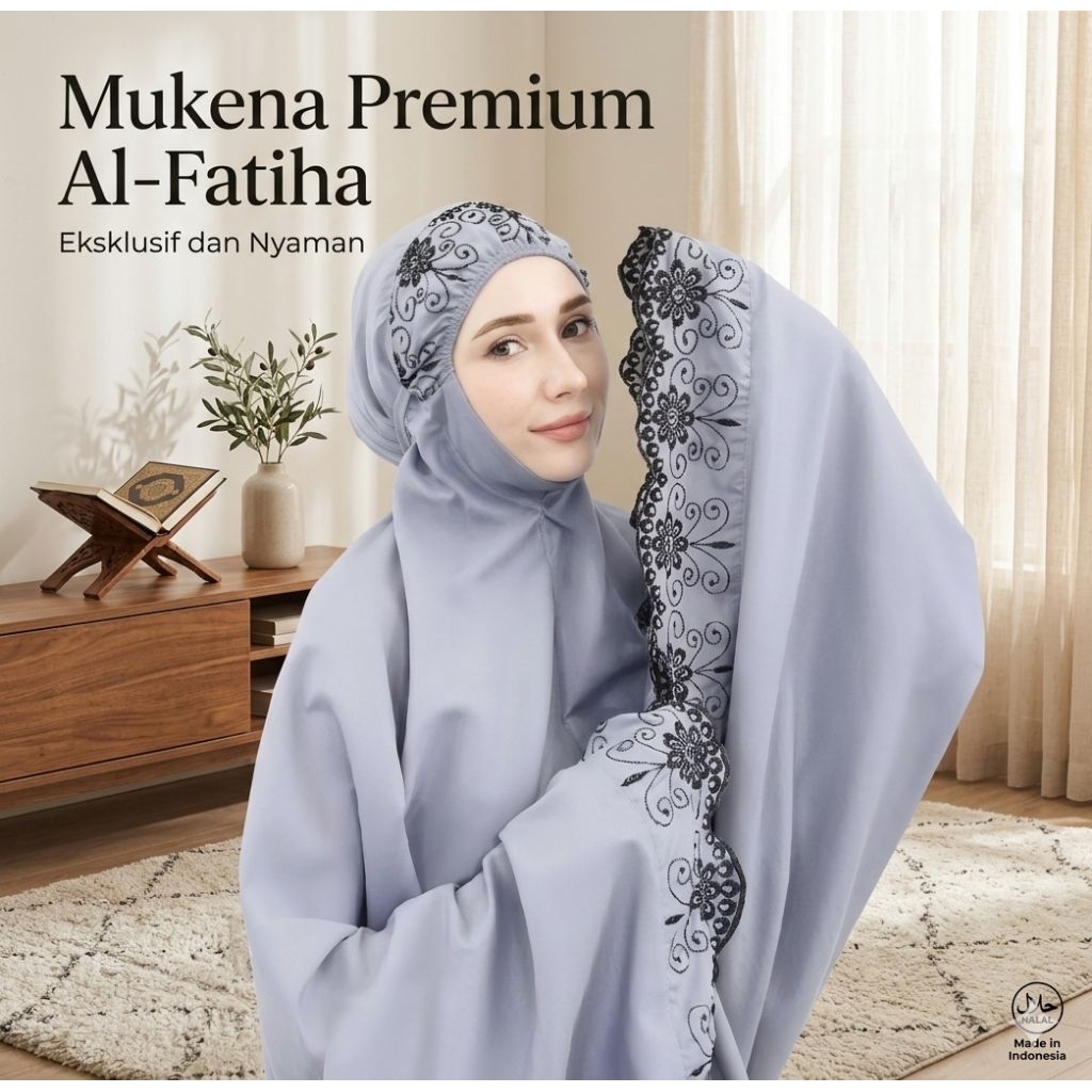 Mukena Dewasa Jumbo Premium Mukena Khodijah Gracella Mewah