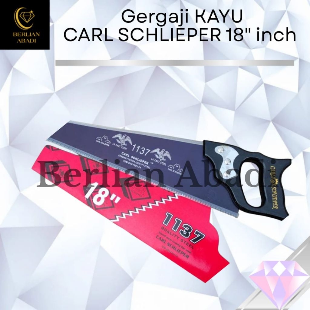 GERGAJI KAYU CAP MATA ORIGINAL CARL SCHLIEPER 18 INCH GRAJI KAYU TAJAM