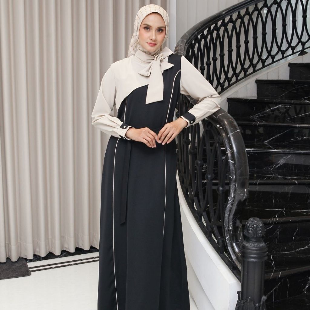Nina Nugroho - Ribbon Black Aruna Dress