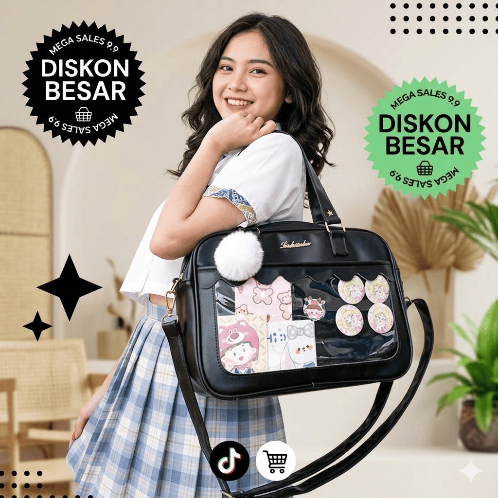 ModaNest-[READY & COD]Bingkisan Lebaran Julia Japanese School Bag Japanese JK Uniform Bag Mobile Pho