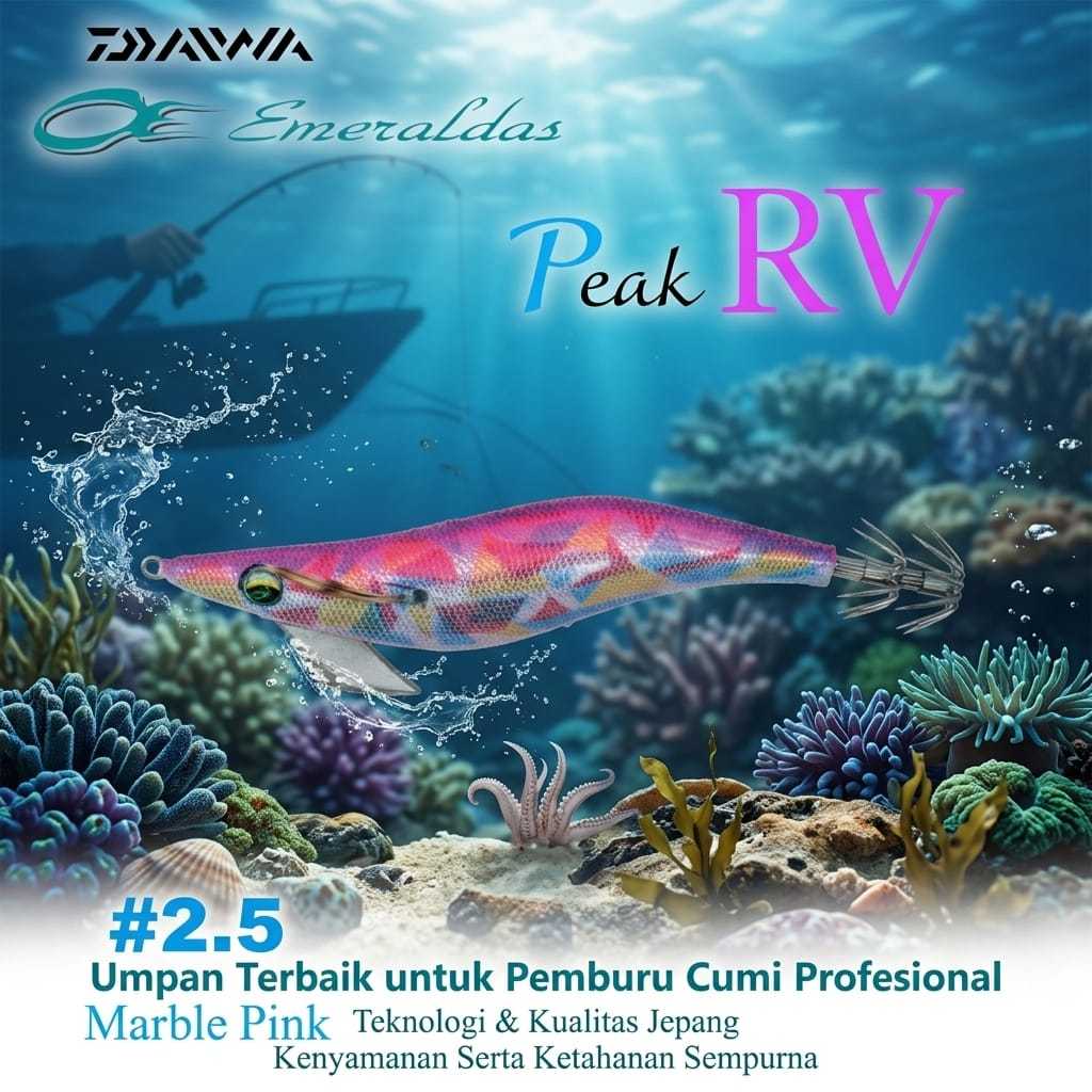 SQUID JIG UMPAN CUMI EGI DAIWA EMERALDAS SUPER KILLER