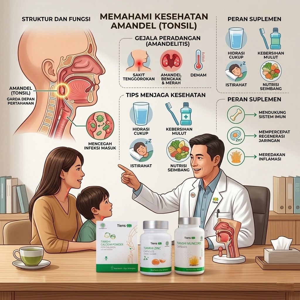 BEST SELLER Tiens Asli Halal Resmi | Solusi Cepat Amandel Bengkak & Sakit Tenggorokan
