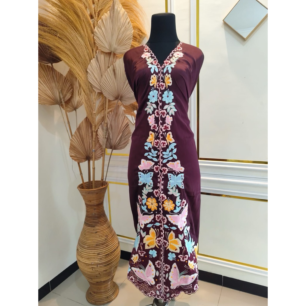Bahan Kebaya Bordir Manual