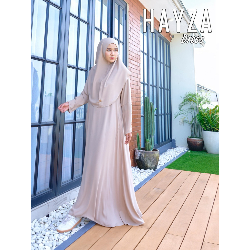 Hayza Dress Gamis  Marevi Set Hijab  Original Branded Premium Quality  Butik Aceh Setia Budi