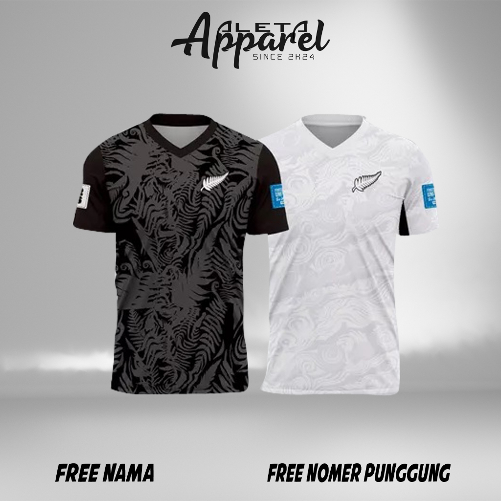 Jersey New Zealand Home Away Piala Dunia 2026 Full Printing