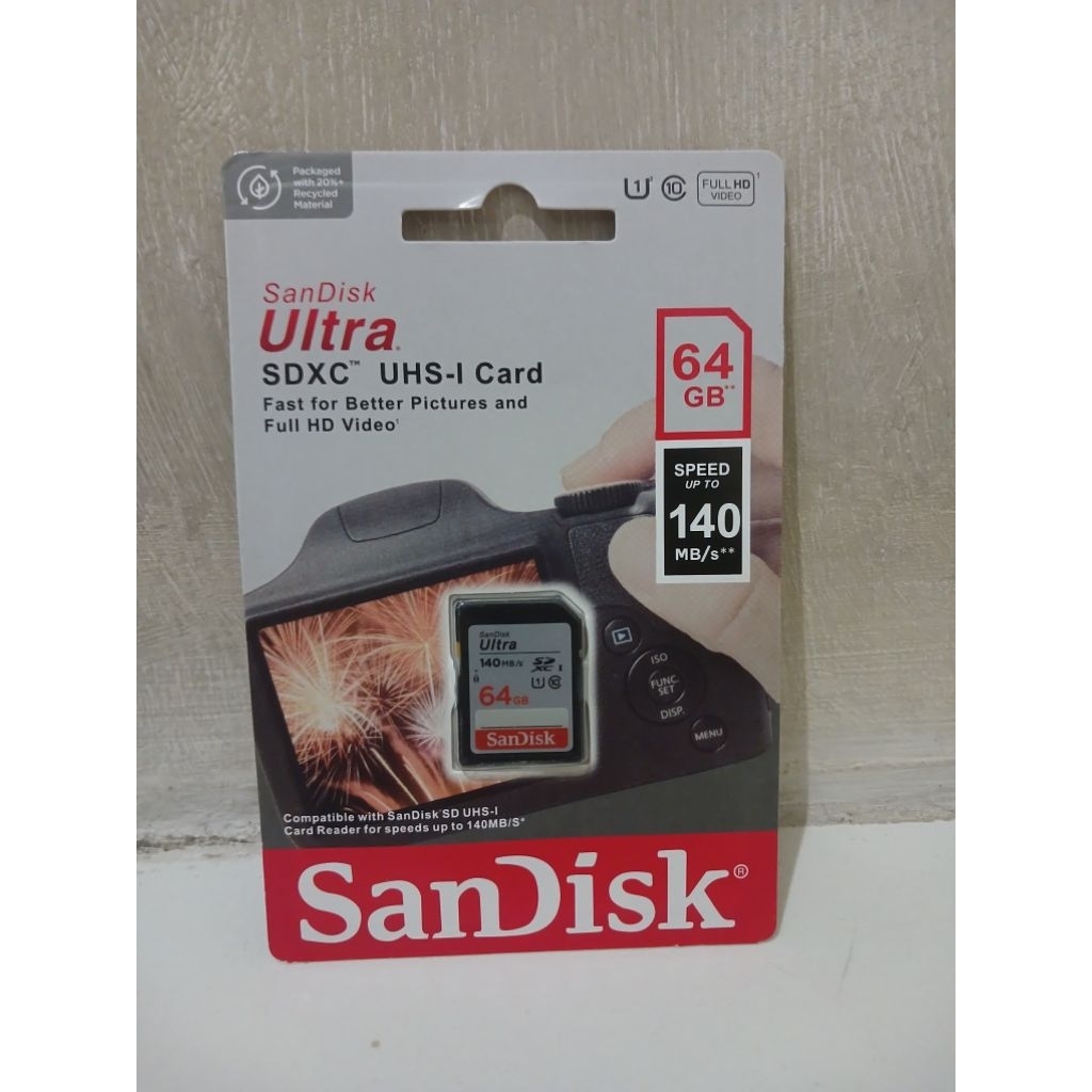 MEMORY SD CARD 64GB FOR CAMERA HANDYCAM CANON NIKON FUJIFILM SONY BRICA SBOX SPECTRA PANASONIC OLYMP
