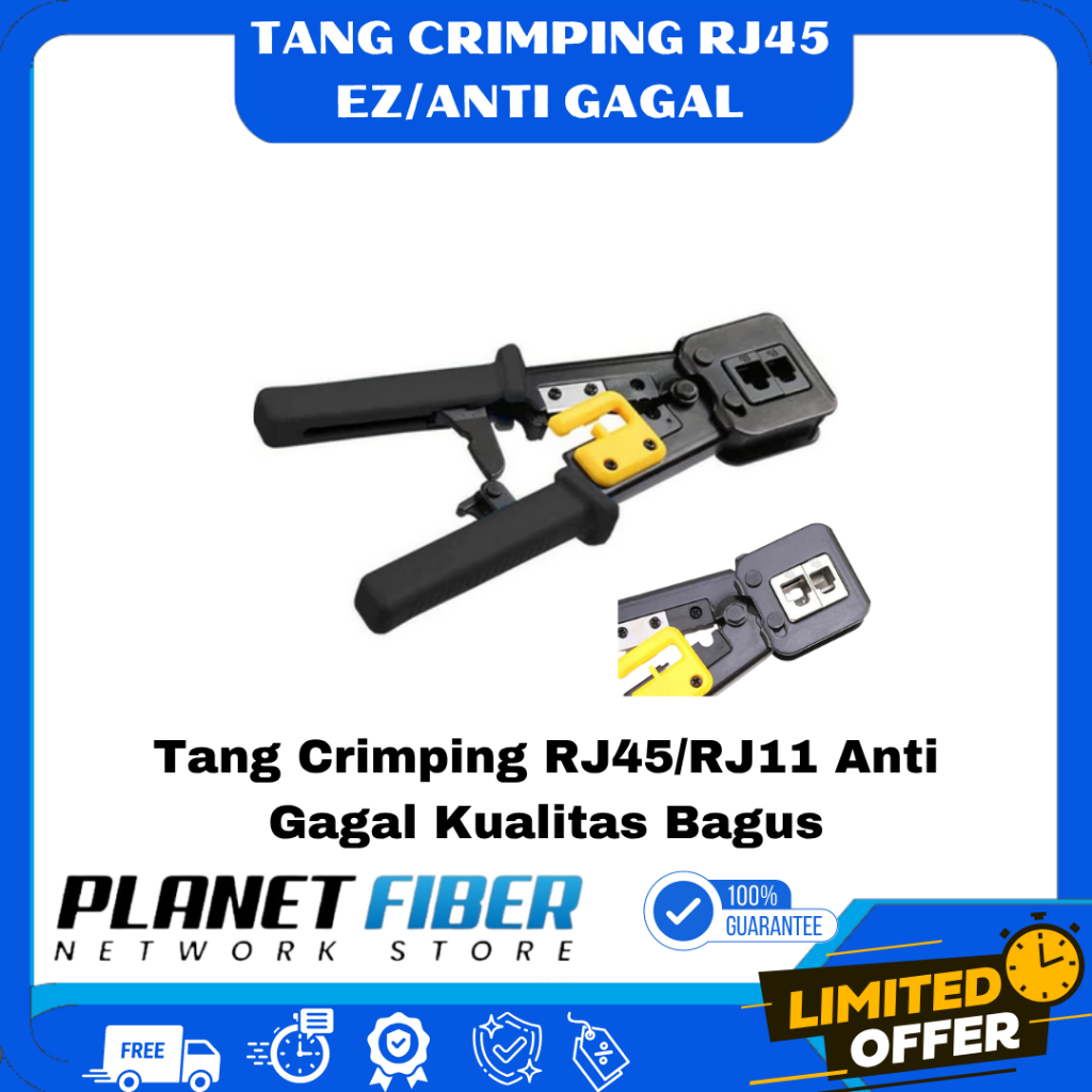 Tang Crimping RJ45/RJ11 Anti Gagal Kualitas Bagus