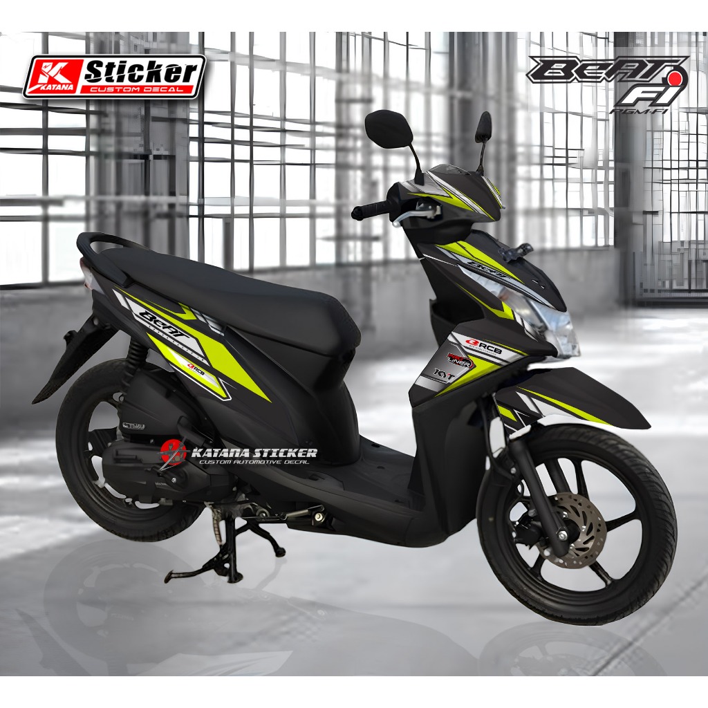 TERBARU - Stiker Decal Honda Beat Fi Motif Racing Full Body
