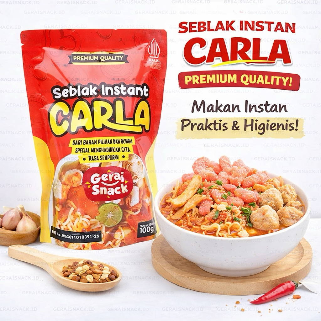 Seblak Instant Carla Bumbu Basah Kualitas Premium Praktis & Higienis 100g