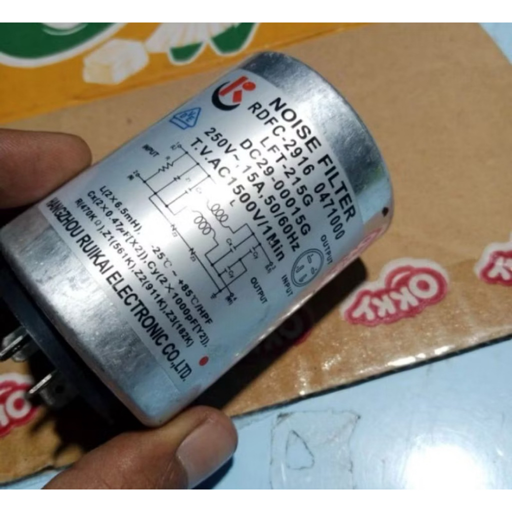 noise filter mesin cuci Samsung
