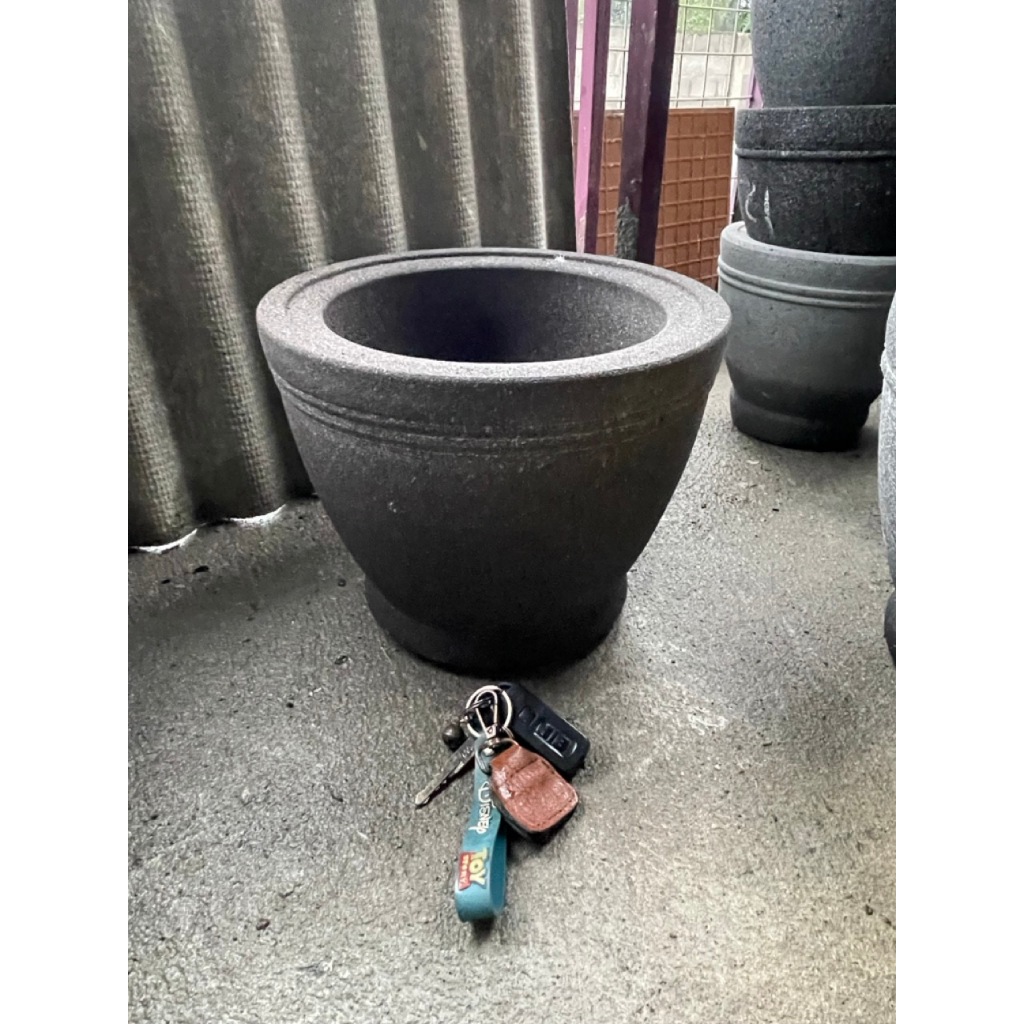 LUMPANG JUMBO Batu Asli 26-28cm Untuk Numbuk Bumbu Kapasitas Besar I FREE PACKING KAYU