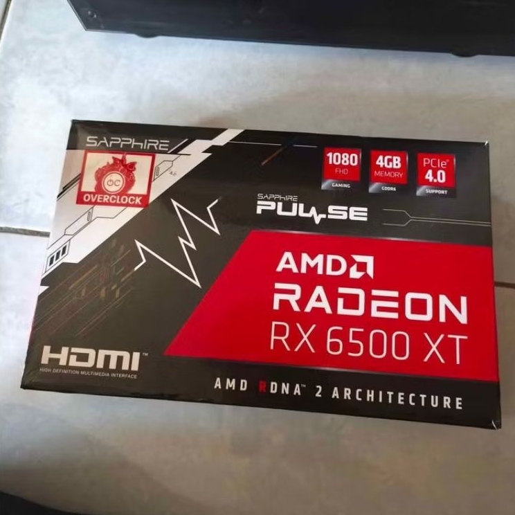 VGA Sapphire Pulse RX 6500XT 4GB AMD