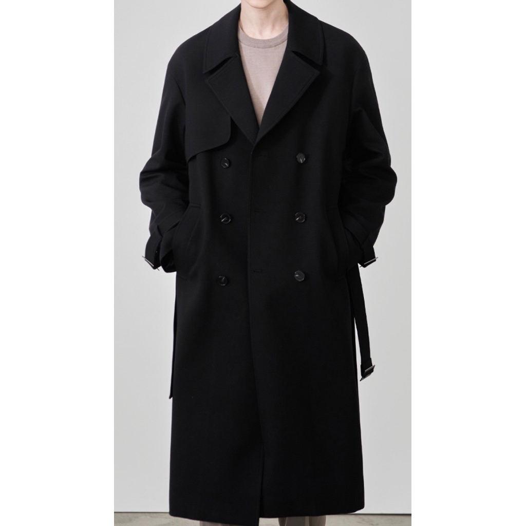 Coat Branded Concepts1 ONE (Hitam, Baru) / Long Coat / Coat Branded