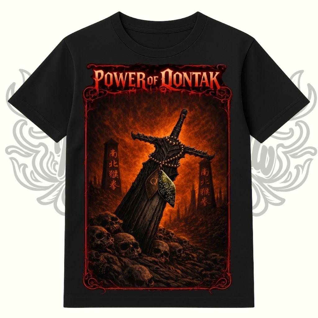 kaos ikspi kera sakti, atribut ikspi kera sakti power of Qontak