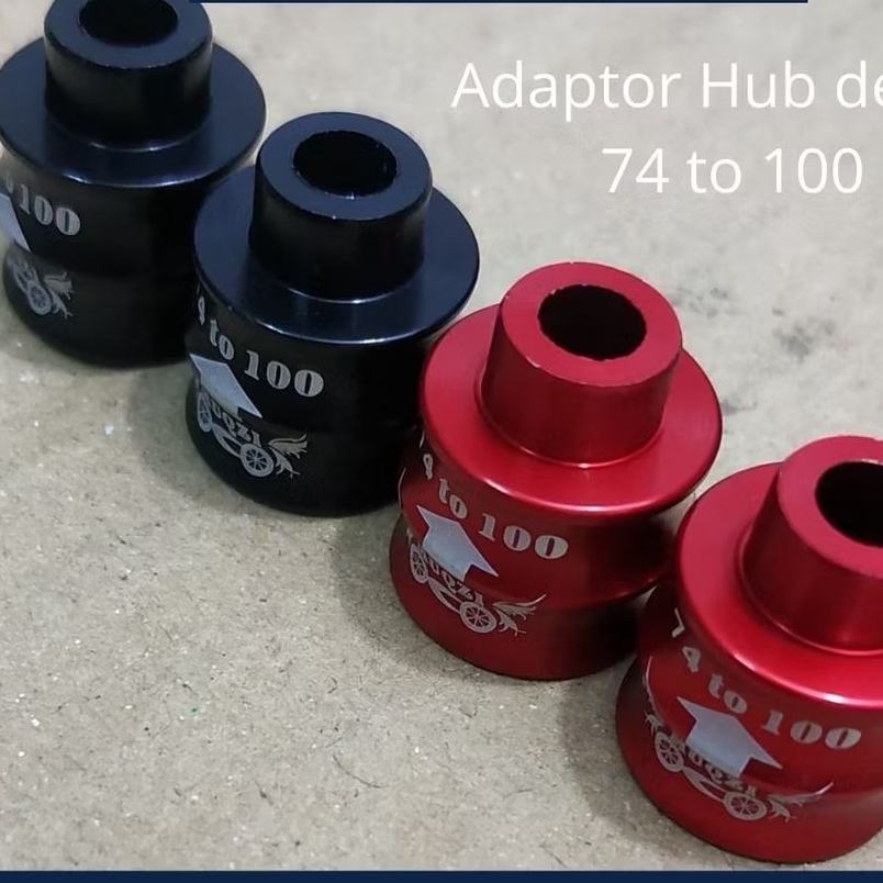 adaptor hub depan 74mm ke 100mm