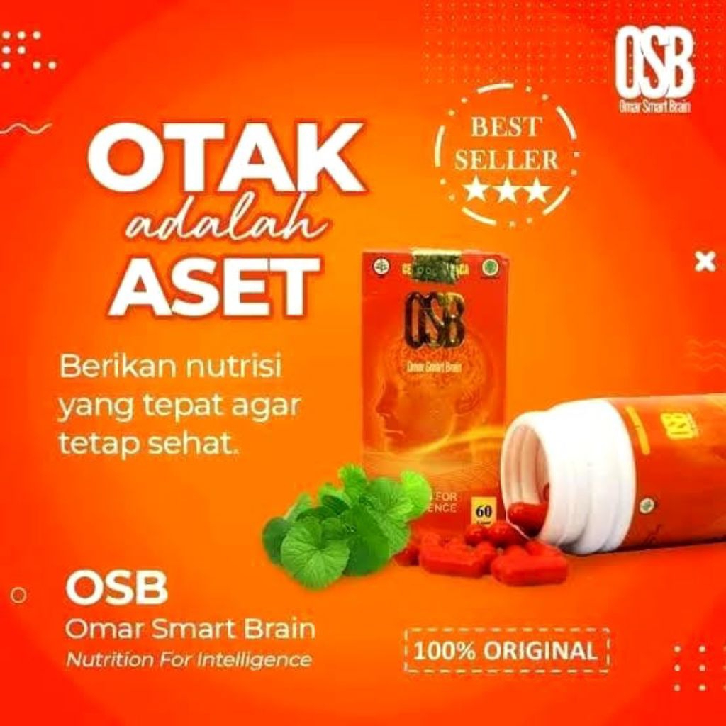 OSB Omar Smart Brain Obat Herbal Kapsul Mengatasi Masalah Kecerdasan Otak Anak Dan Dewasa Original