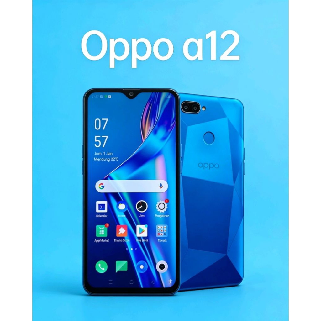 Oppo a12 ram 4/64 second rasa baru normal