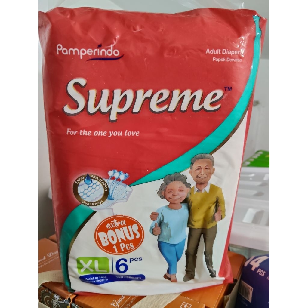 pampers dewasa lansia perekat supreme xL 6