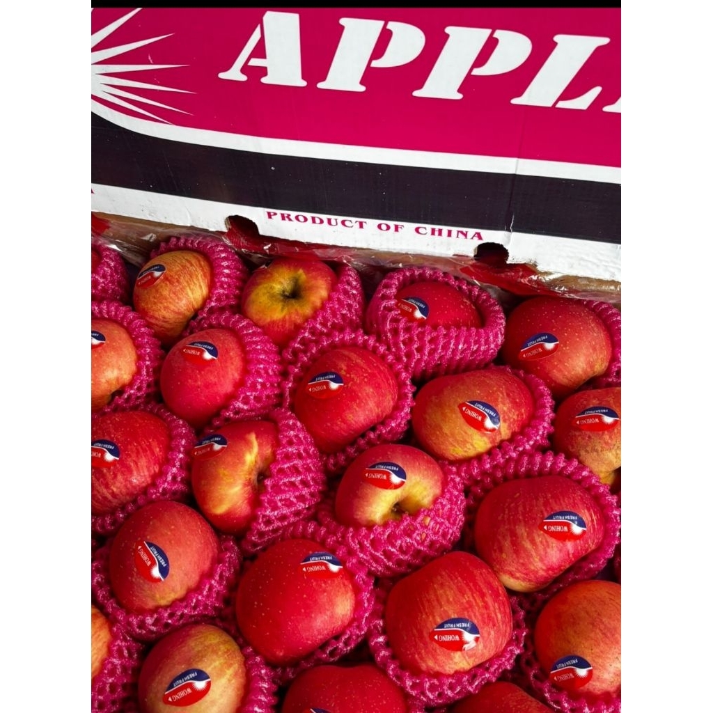 Apel Fuji 17 kg Apel Fuji kecil isi 138/150 biji Apel MBG