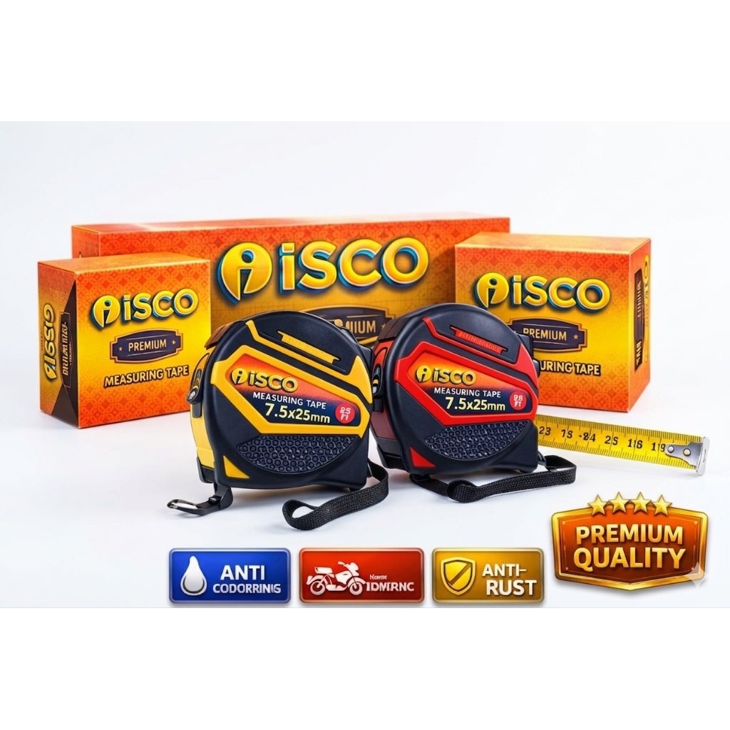 METERAN PREMIUM ISCO 7,5M SP 01 METERAN TUKANG PREMIUM MERK ISCO