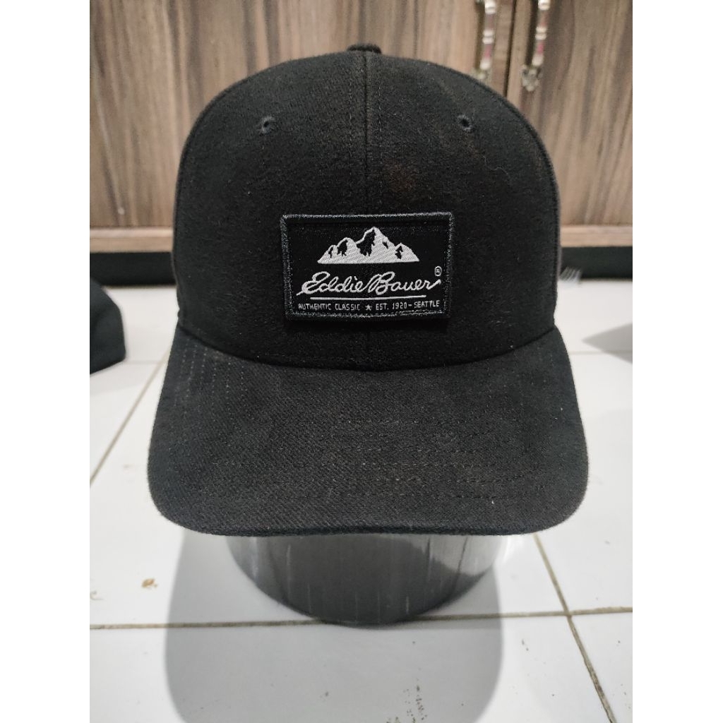Eddie Bauer topi Eddie bauer setelan besi capit kulit