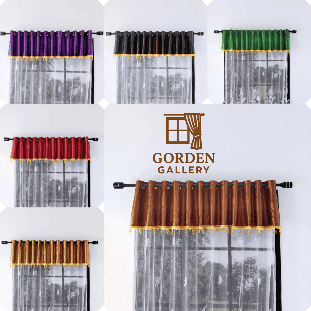 Gorden Poni Gelombang Poni Saja Pintu Ruang Tamu