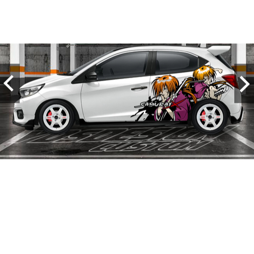 STICKER MOBIL AGYA, BRIO / DECAL STIKER JAZZ / VARIASI STIKER SAMURAI MOBIL ANIME